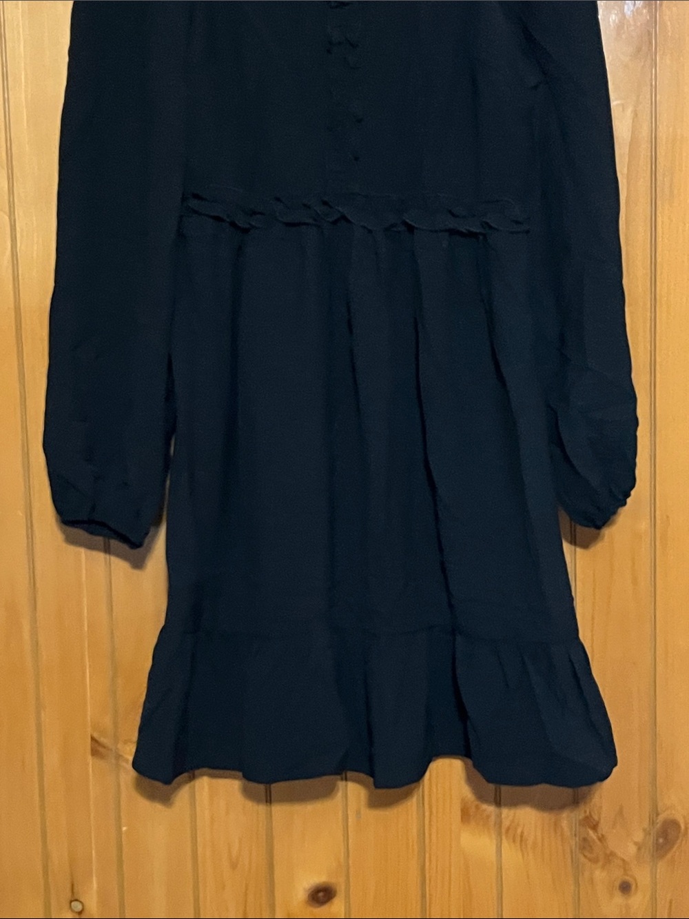 Dokotoo Empire Waist Ruffle Smocked Casual Mini Dress - Picture 9 of 10